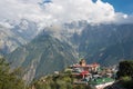 Kalpa village in Rekong Peo, Kinnaur County, Himachal Pradesh, India