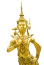 Kinnon Golden statue in The Emerald Buddha temple