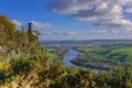 Kinnoull Hill tower ruins overlooking the River Tay, Scotland Royalty Free Stock Photo