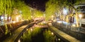 Kinosaki Onsen Night View from Kinosaki Onsen in Toyooka City, Hyogo, Japan. Royalty Free Stock Photo