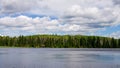 Kinosao Lake on the Kinosao trail in Riding Mountain National Park, Manitoba, Canada Royalty Free Stock Photo