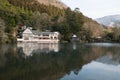 Kinrin lake in Yufuin town, Kyushu, Japan Royalty Free Stock Photo
