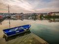 Kinsale Harbor Cork Ireland sail sailing boat ship bay reflection water Royalty Free Stock Photo