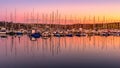 Kinsale Harbor Cork Ireland sail sailing boat ship bay reflection water Royalty Free Stock Photo