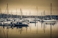 Kinsale Harbor Cork Ireland sail sailing boat ship bay reflection water Royalty Free Stock Photo