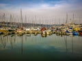 Kinsale Harbor Cork Ireland sail sailing boat ship bay reflection water Royalty Free Stock Photo