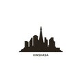 Kinshasa cityscape skyline city vector logo