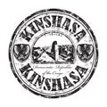 Kinshasa grunge rubber stamp Royalty Free Stock Photo