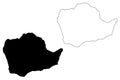 Kinshasa Province map vector