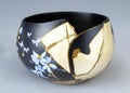 Kintsugi pot japan Royalty Free Stock Photo