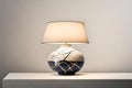 A Kintsugi pot lampshade Royalty Free Stock Photo