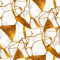 Kintsugi. Seamless pattern