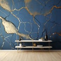 Kintsugi-style luxury home intore design , interior beauty, luxurious decor, lavish design, interior artwork