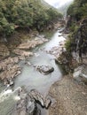 Kinugawa Ryuokyo valley in Japan. Royalty Free Stock Photo