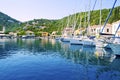 Kioni port in Ithaca Greece Royalty Free Stock Photo