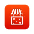 Kiosk icon digital red