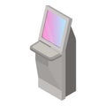 Kiosk icon, isometric style Royalty Free Stock Photo