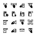 Kiosk icon set, vector eps10 Royalty Free Stock Photo