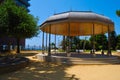 Kiosk park next to the sea Royalty Free Stock Photo