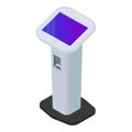 Kiosk stand icon, isometric style Royalty Free Stock Photo