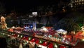 Kiosks in Edinburgh Christmas Market Royalty Free Stock Photo