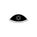 kipah icon. Element of hanukkah icon for mobile concept and web apps. Detailed kipah icon can be used for web and mobile Royalty Free Stock Photo