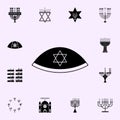 kipah icon. Hanukkah icons universal set for web and mobile Royalty Free Stock Photo