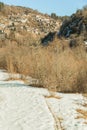 Kipi village in Zagori Ioannina Greece snow winter season