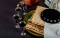 Kippa a small hat Jewish pesah celebration concept jewish holiday Passover