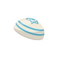 Kippah, yarmulke, Jewish headwear vector Illustration on a white background