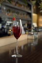 Kir Royal Cocktail Royalty Free Stock Photo
