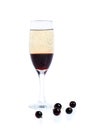 Kir Royal cocktail Royalty Free Stock Photo