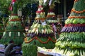 Kirab tumpeng hasil bumi (farmer thanksgiving) to celebrate Indonesian independence day