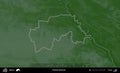 Kirauski Sielsaviet outlined, Belarus. Physical Royalty Free Stock Photo