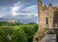 Kirchberg seen from Bock, Luxembourg Royalty Free Stock Photo