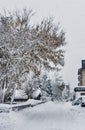 Kirchberg in Tirol, winter, heavy snowfall Royalty Free Stock Photo