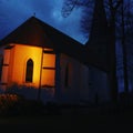 Kirche in der Nacht Royalty Free Stock Photo