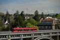 Kirchenfeldbrucke Bridge over Aare river in Bern. Switzerland Royalty Free Stock Photo