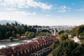 Kirchenfeldbrucke bridge over Aare river, Bern - Switzerland Royalty Free Stock Photo