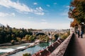 Kirchenfeldbrucke bridge over Aare river, Bern - Switzerland Royalty Free Stock Photo