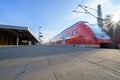 Kirchheim, Germany, January 10 2024: Deutsche Bahn train at the station - S-Bahn at track 2 towards Stuttgart