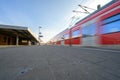 Kirchheim, Germany, January 10 2024: Deutsche Bahn train at the station - S-Bahn at track 2 towards Stuttgart