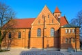 Kirchheim Teck, Germany, January 12 2024: St. Ulrich Church - Brick church built in the French early Gothic style