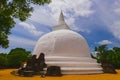 Kiri Vihara Stupa, Polonnaruwa, Sri Lanka Royalty Free Stock Photo
