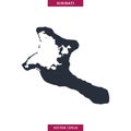 Kiribati Map. High detailed map vector in white background.