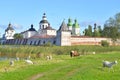 Kirillo-Belozersky monastery by day.