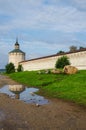 KIRILLOV, RUSSIA - August, 2017: Kirillo-Belozersky monastery near City Kirillov, Vologda region, Russia Royalty Free Stock Photo