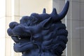 Kirin sculpture head features Royalty Free Stock Photo