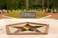 Kirishi, Leningrad region of Russia august 09, 2012: War memorial, eternal flame, Kirishi Leningrad region Russia