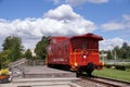 The Kirkland Cross Corridor that runs through the Google Campus. Antique caboose is a reminder of the past Northern Pacific